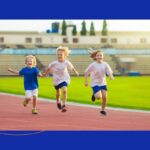 kids running track