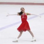Cheri figure skating at nationals after scoliosis surgery
