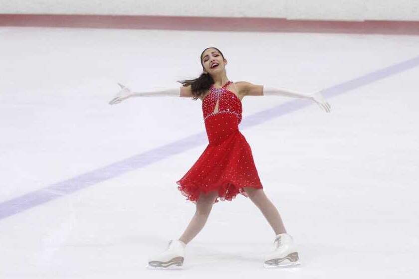 Cheri figure skating at nationals after scoliosis surgery