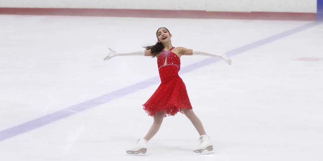 Cheri figure skating at nationals after scoliosis surgery