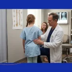 growing child with scoliosis meeting with scoliosis specialist in morristown, NJ for treatment.